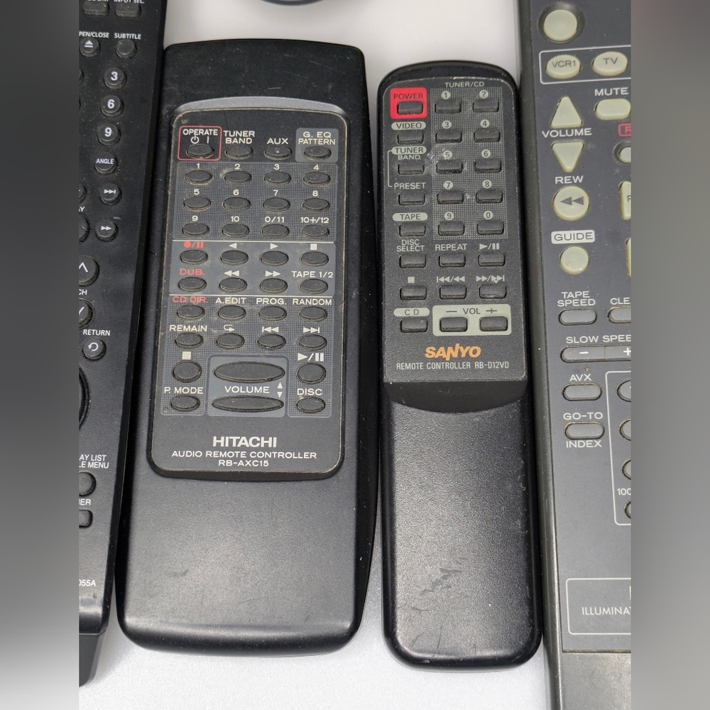 Assorted Remote Control Lot Various Brand, Sony, Hitachi, Mitsubishi, Zenith - Picture 4 of 14